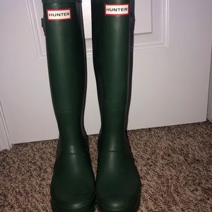 Green Hunter Rain boots